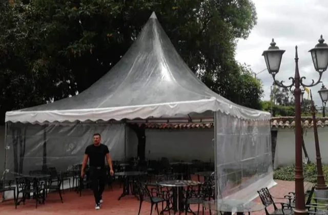 Carpa Tipo Pagoda Transparente